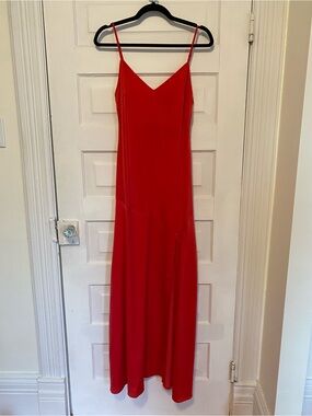 Lulu's Red Slip Maxi Dress